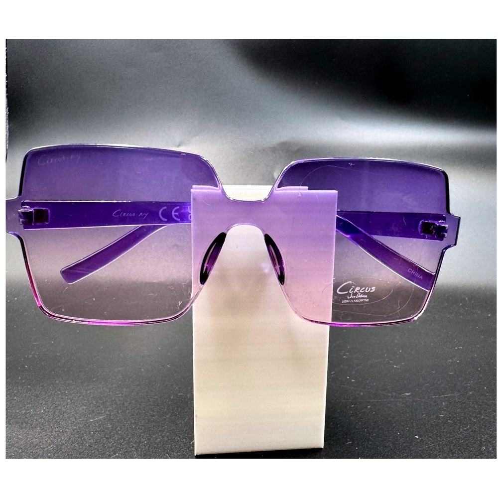 Circus by Sam Edelman Women Oversized Square Rimless Sunglasses Purple NSCC0801
